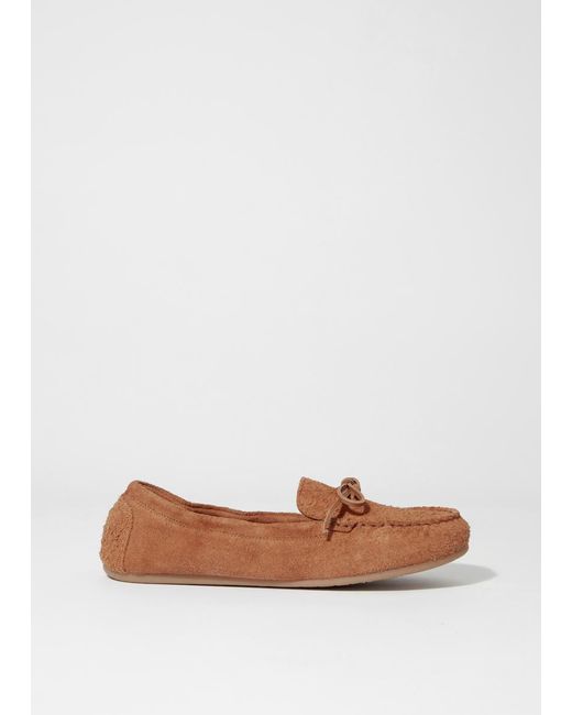 & Other Stories Black Soft Suede Loafers