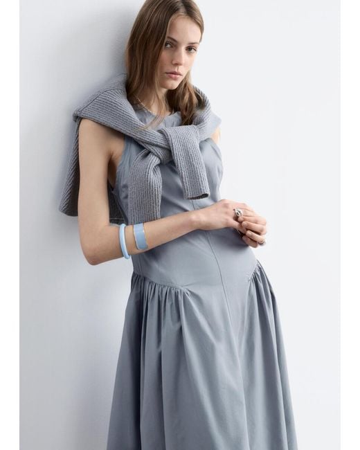 & Other Stories Blue Two-Tone Cuff Bracelet