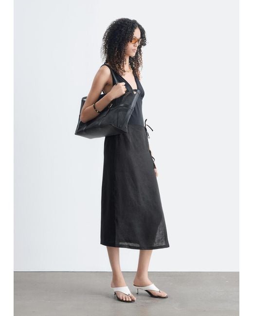& Other Stories White Tie-Band Linen Sarong