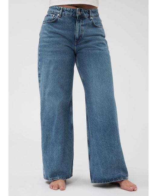 & Other Stories Blue Wide Long Jeans
