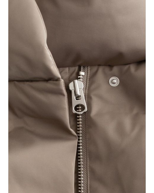 & Other Stories White Down Puffer Jacket