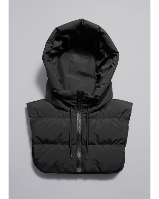 & Other Stories Black Padded Hood