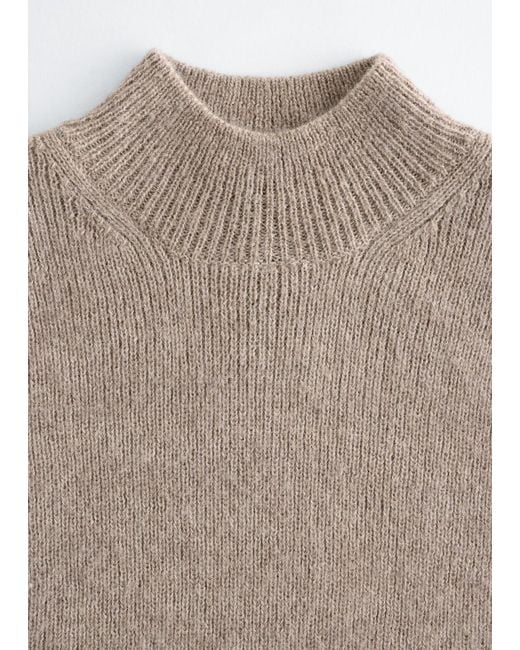 & Other Stories Natural Wool Bib Collar