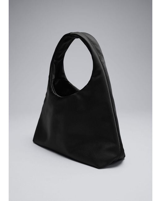 & Other Stories Black Mini Nylon Shoulder Bag