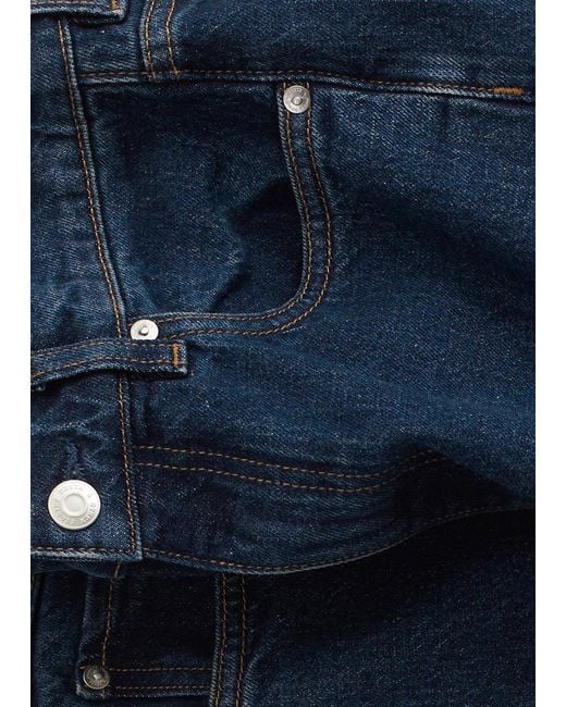 & Other Stories Blue Cropped Wide-Leg Jeans