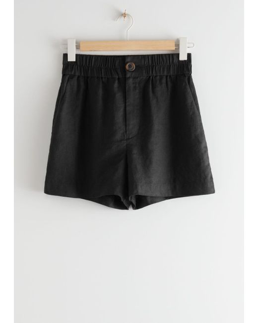 \u0026 Other Stories Relaxed Linen Shorts in 