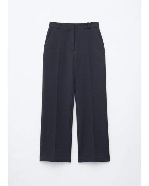 & Other Stories Blue Tailored Press Crease Trousers