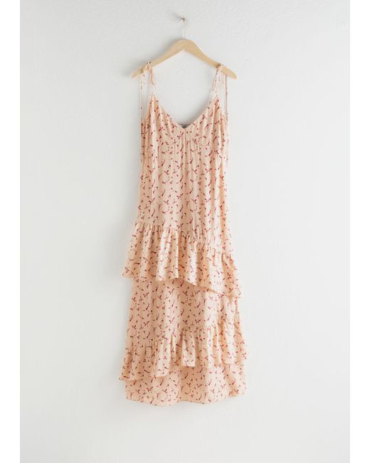 shoulder tie maxi dress