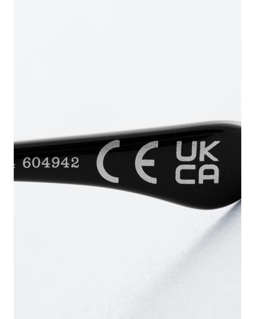 & Other Stories Brown Slim Rectangular Sunglasses