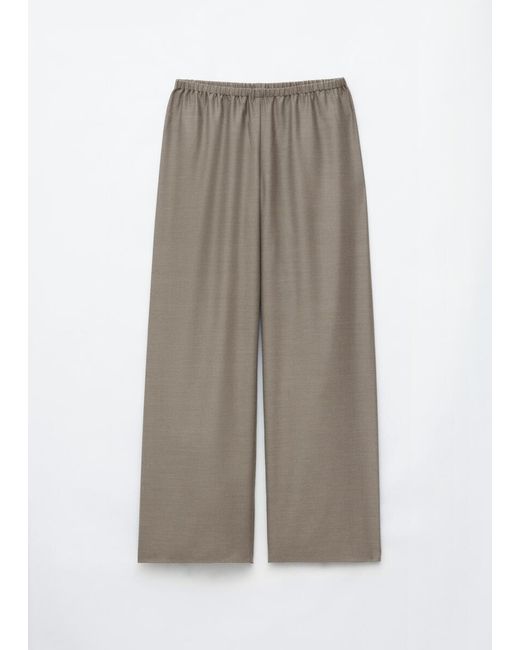& Other Stories Gray Pull-On Wool Trousers