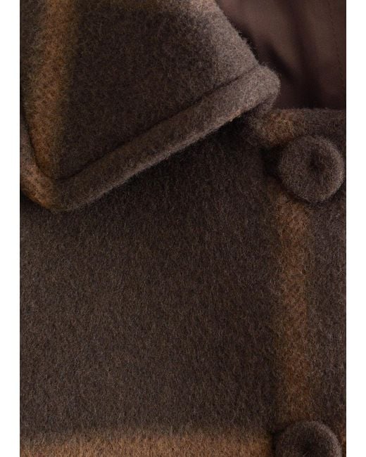 Manteau Trapèze En Laine & Other Stories en coloris Black
