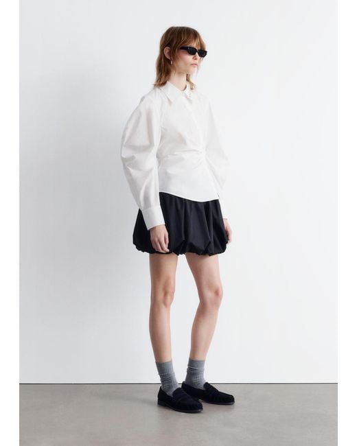 Chemise Asymétrique En Coton & Other Stories en coloris White