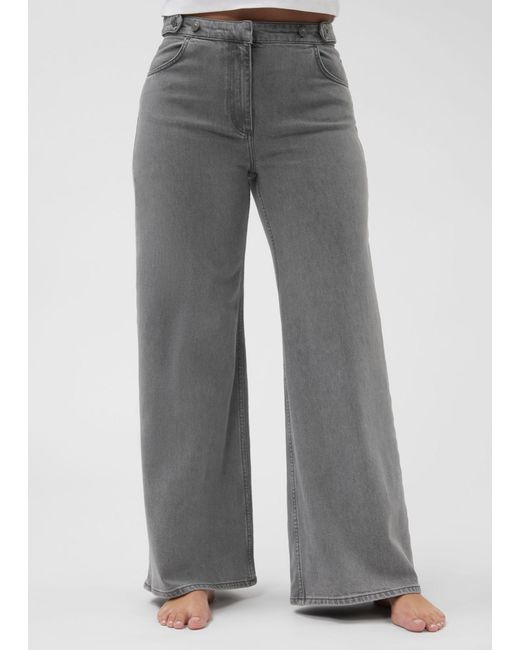 & Other Stories Gray Wide Jeans