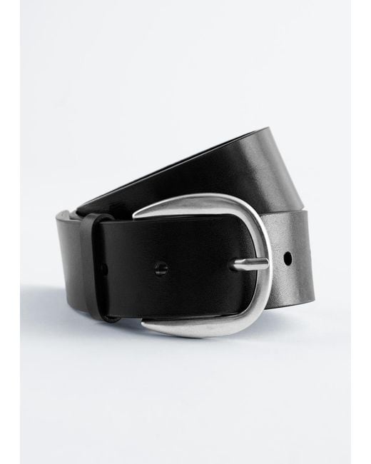 & Other Stories Black Leather Belt
