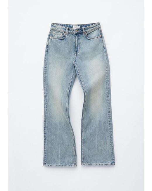 & Other Stories White Mid-Waist Bootcut Jeans