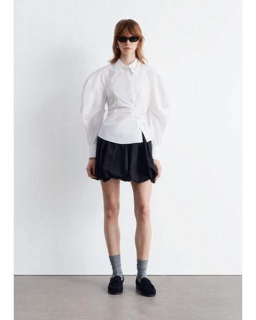 Chemise Asymétrique En Coton & Other Stories en coloris White