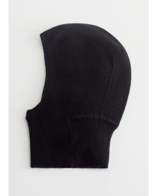 & Other Stories Cashmere Knitted Hood in Black | Lyst