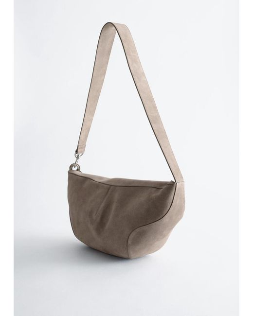 & Other Stories White Sculptural Crossbody Bag