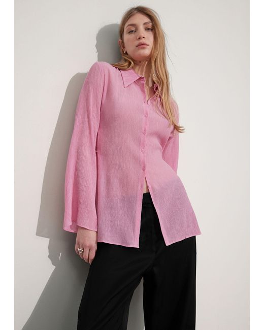 & Other Stories Pink Fitted Shirt