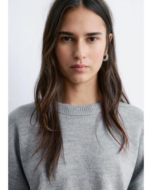 & Other Stories Gray Oversized Knit Jumper