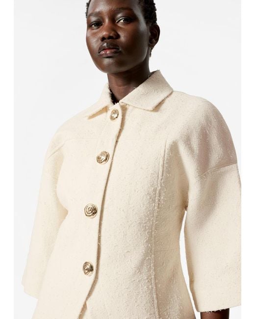 & Other Stories Natural Textured Jacket