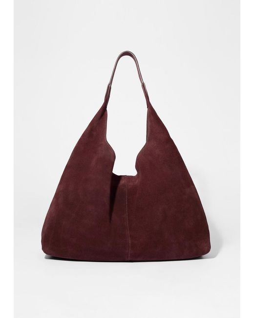 & Other Stories Purple Large Tote Bag