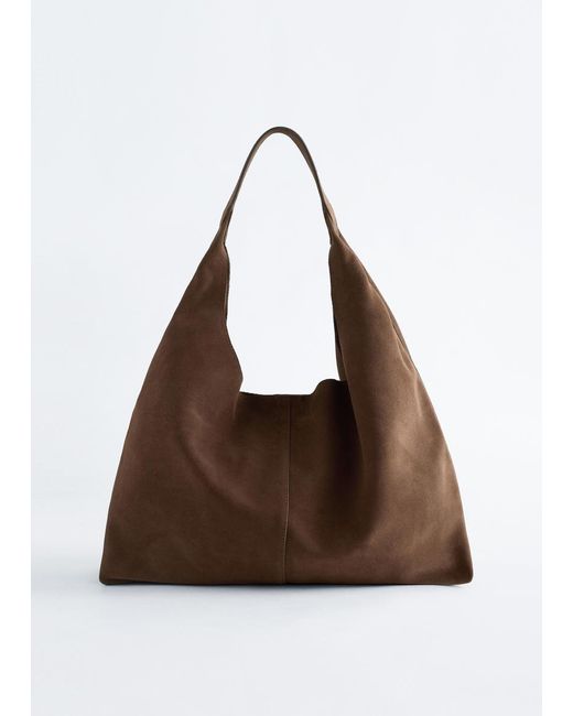 & Other Stories Brown Large Tote Bag
