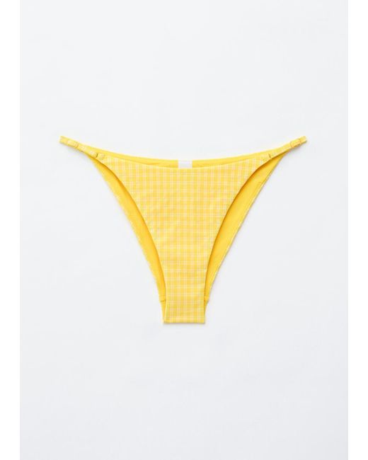 & Other Stories Brown Buckle-Detail Bikini Briefs