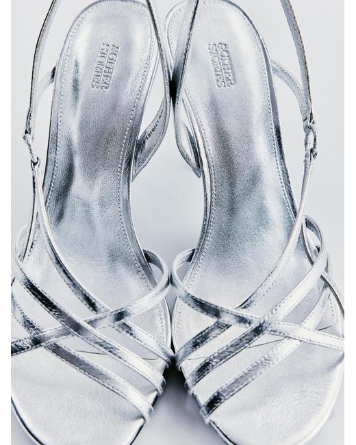 & Other Stories White Leather Ring Sandals