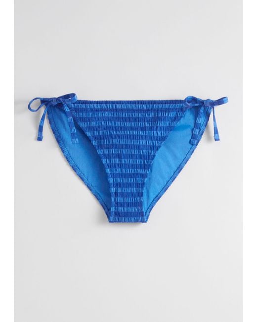 & Other Stories Blue Tie-detailed Bikini Briefs