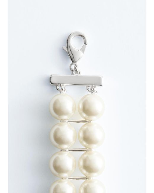& Other Stories White Faux Pearl Bracelet