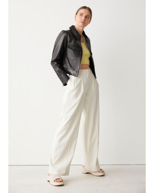 Wool Relaxed Press Crease Trousers 