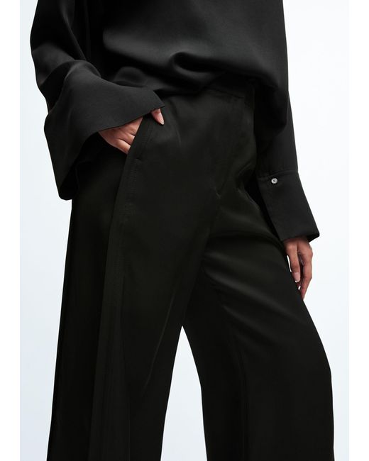& Other Stories Black Straight High-waist Trousers