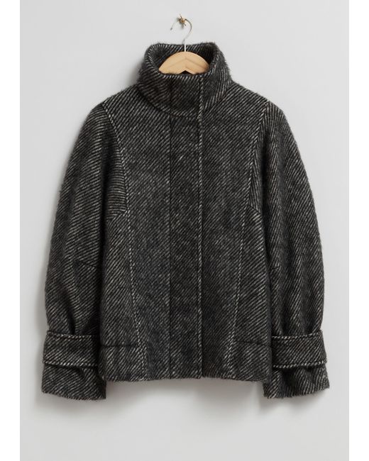 & Other Stories Black Wool Jacket