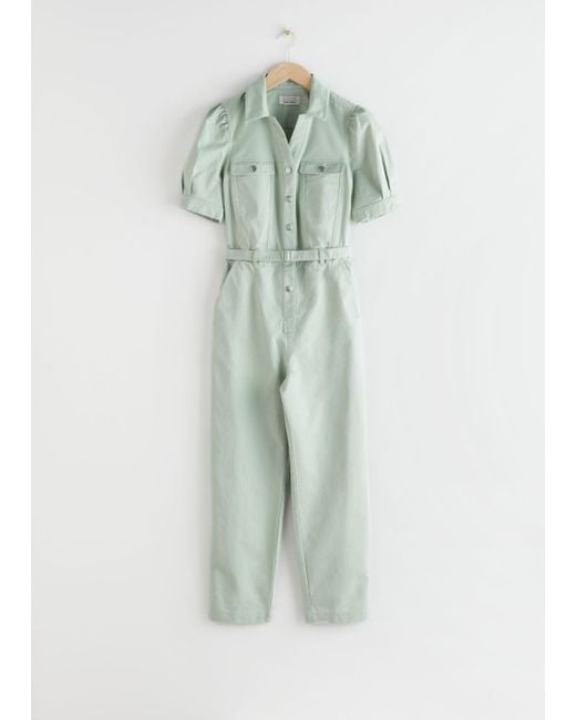 other stories denim jumpsuit