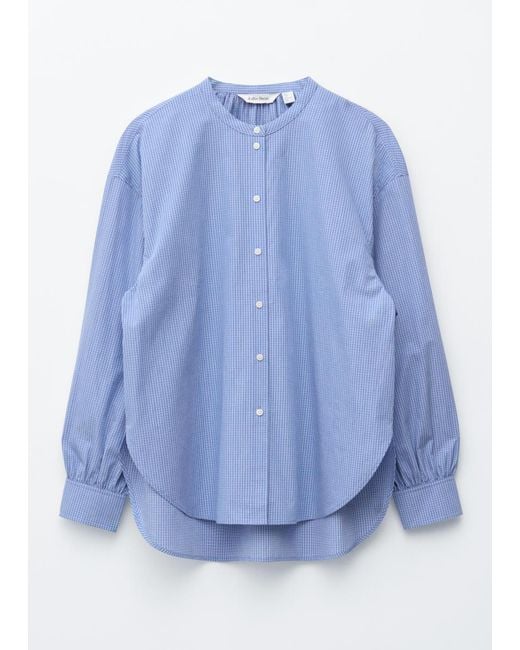 & Other Stories Blue Oversized Cotton Shirt