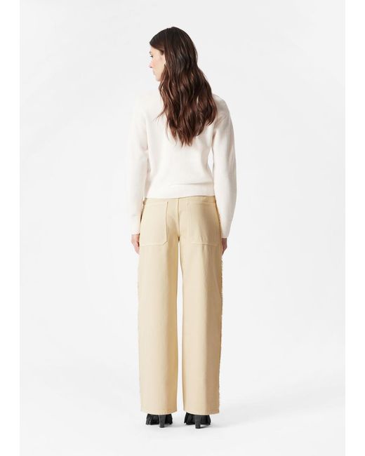 & Other Stories White Boxy Merino Wool Cardigan