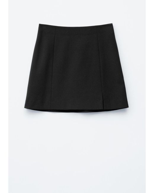 & Other Stories Black High-Waist Mini Skirt