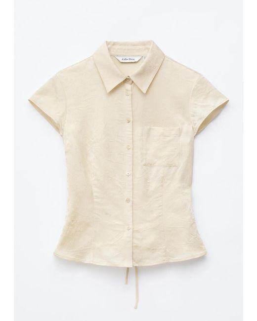 & Other Stories Natural Tie-Back Shirt