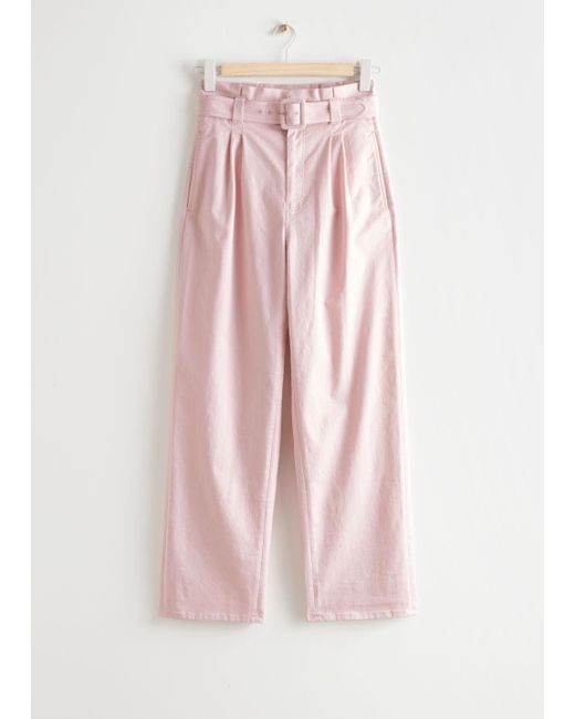 \u0026 Other Stories Paperbag Waist Trousers 