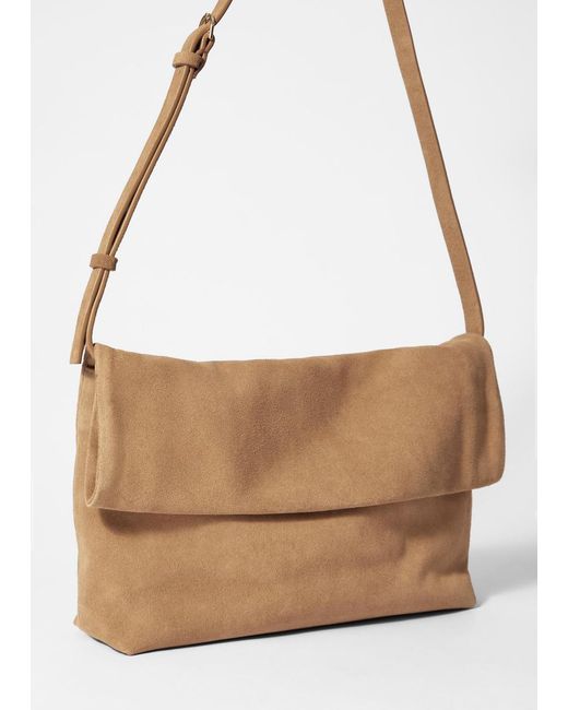& Other Stories Natural Folded Clutch
