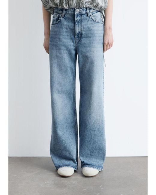 & Other Stories Blue Wide-Leg Jeans