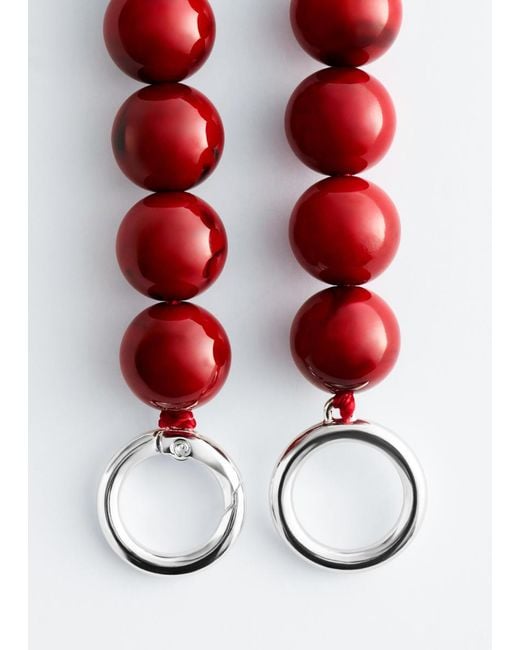 & Other Stories Natural Short Stone Bead Necklace