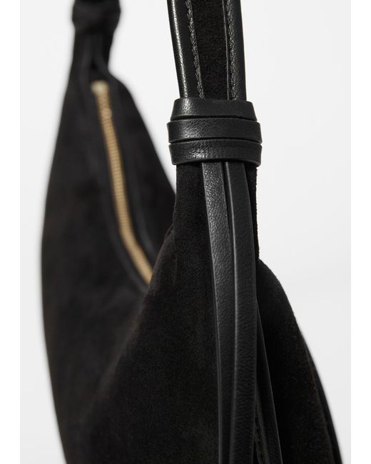 Sac Cabas En Daim À Franges & Other Stories en coloris Black