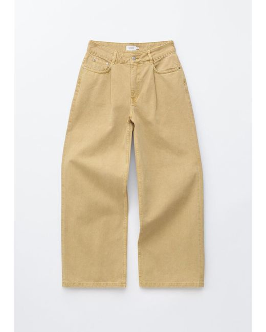 & Other Stories Natural Fold-Detail Jeans
