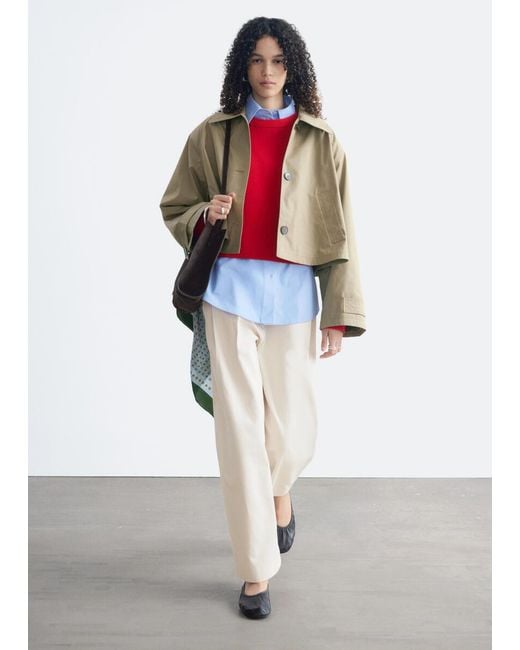 & Other Stories White Cropped Jacket