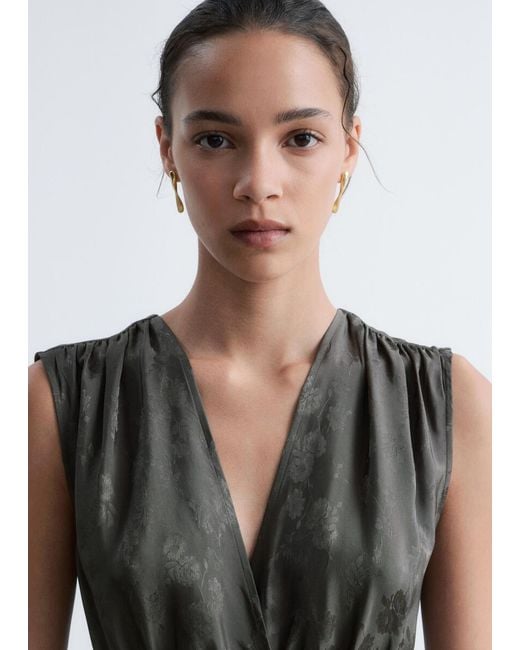& Other Stories White Jacquard Mini Dress