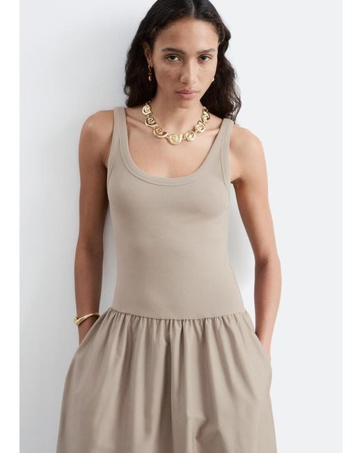 & Other Stories Natural Tank Midi Dress