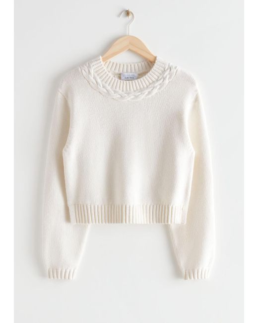 Stories Cotton Boxy Knit Sweater 