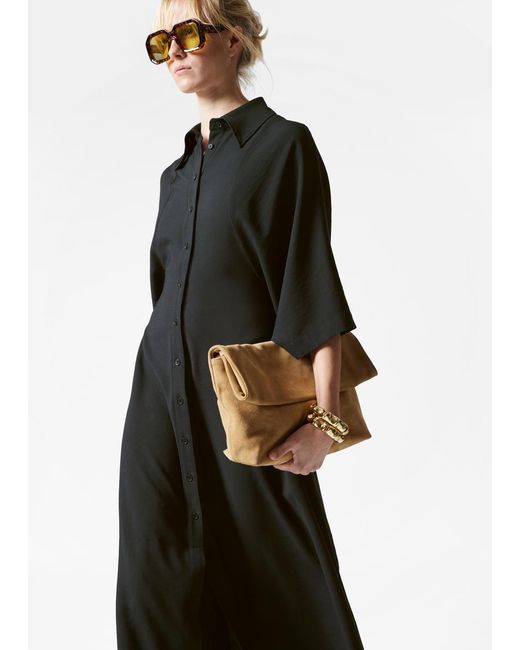 & Other Stories Natural Folded Clutch